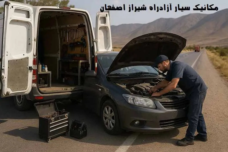 مکانیک سیار آزادراه شیراز اصفهان - تعمیر خودرو در محل